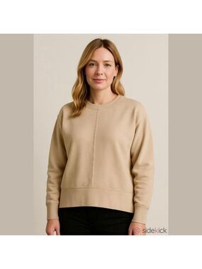 Hippie Rose Beige Sweatshirt Size M